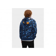 BAPE Color Camo Shark Full Zip  Hoodie Blue