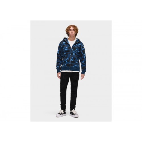 BAPE Color Camo Shark Full Zip Hoodie Blue BAPE Color Camo Shark Full Zip Hoodie Blue