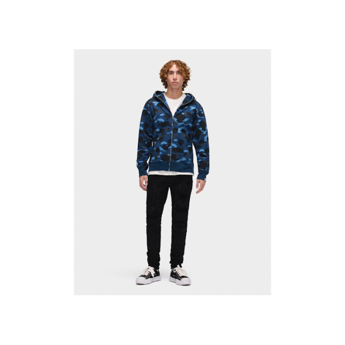 Худи BAPE Color Camo Shark Full Zip Hoodie Blue