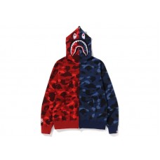 BAPE Color Camo Shark Full Zip Hoodie (FW22) Green Purple
