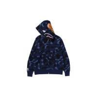 BAPE Color Camo Shark Full Zip Hoodie (FW24) Navy