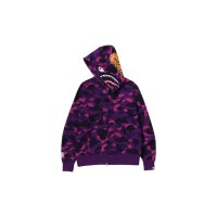 BAPE Color Camo Shark Full Zip Hoodie (FW24) Purple