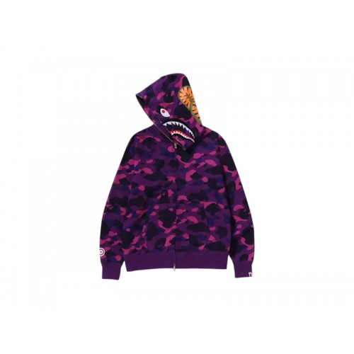 BAPE Color Camo Shark Full Zip Hoodie (FW24) Purple BAPE Color Camo Shark Full Zip Hoodie (FW24) Purple
