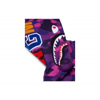BAPE Color Camo Shark Full Zip  Hoodie Purple