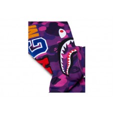 BAPE Color Camo Shark Full Zip  Hoodie Purple