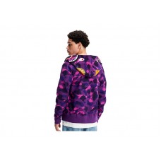BAPE Color Camo Shark Full Zip  Hoodie Purple