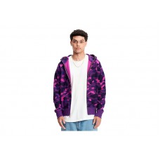 BAPE Color Camo Shark Full Zip  Hoodie Purple