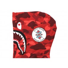 BAPE Color Camo Shark Full Zip Hoodie (SS22) Red