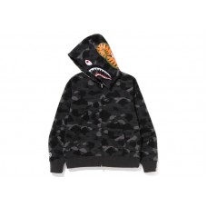 BAPE Color Camo Shark Full Zip Hoodie Black