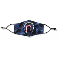 BAPE Color Camo Shark Mask (SS21) Navy