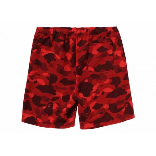 BAPE Color Camo Shark Sweat Shorts (SS24) Red BAPE Color Camo Shark Sweat Shorts (SS24) Red