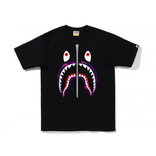 BAPE Color Camo Shark Tee (FW22) Black Purple