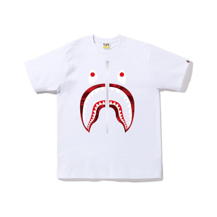 BAPE Color Camo Shark Tee (FW22) White Red