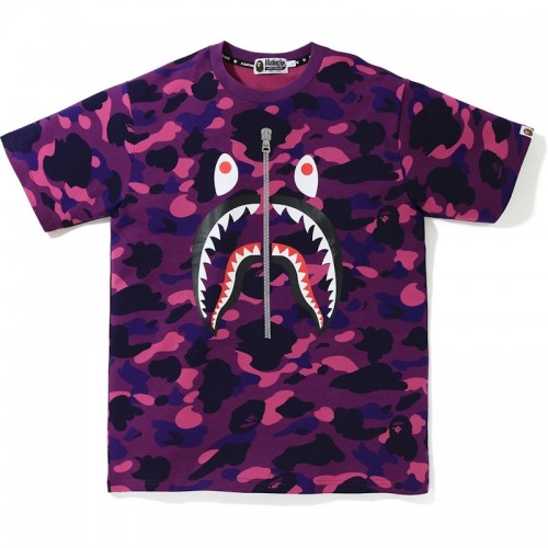 BAPE Color Camo Shark Tee Purple BAPE Color Camo Shark Tee Purple