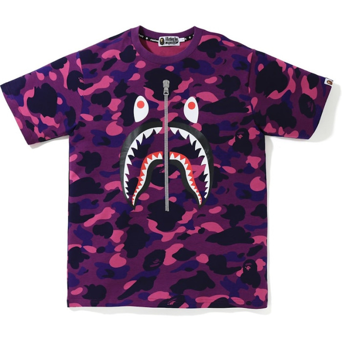 BAPE Color Camo Shark Tee Purple