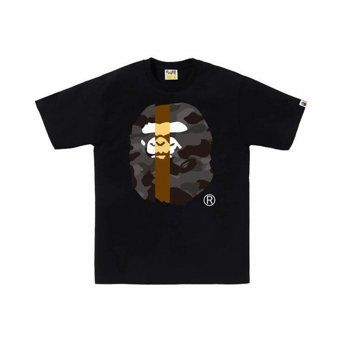 BAPE Color Camo Transform Big Ape Head Tee Black/Black