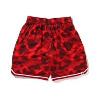 BAPE Color Camo Wide Fit Basketball Shorts Red