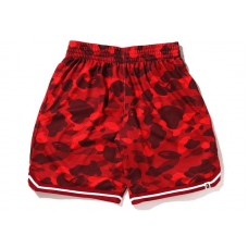 BAPE Color Camo Wide Fit Basketball Shorts Red