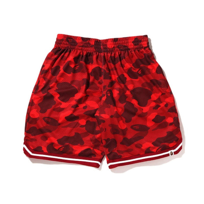 BAPE Color Camo Wide Fit Basketball Shorts Red