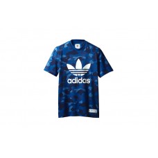 BAPE x adidas adicolor Tee Blue