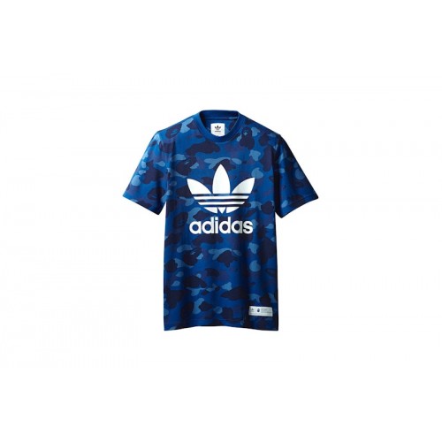 BAPE x adidas adicolor Tee Blue