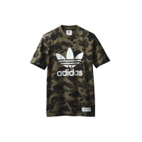 BAPE x adidas adicolor Tee Olive Cargo
