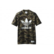 BAPE x adidas adicolor Tee Olive Cargo