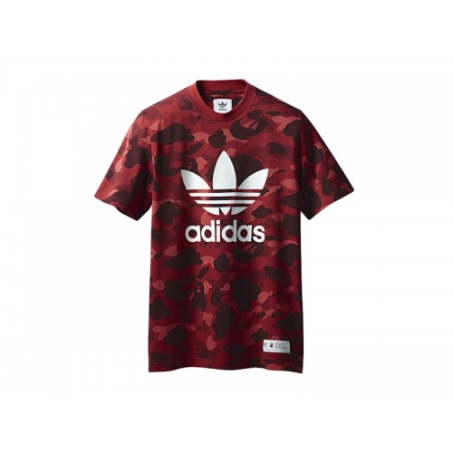 BAPE x adidas adicolor Tee Raw Red