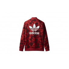 BAPE x adidas adicolor Track Top Raw Red