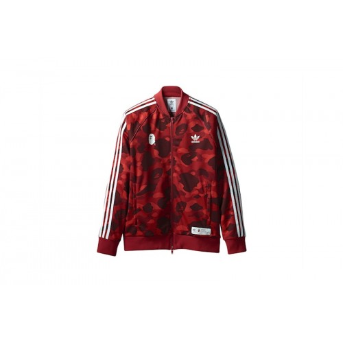 BAPE x adidas adicolor Track Top Raw Red