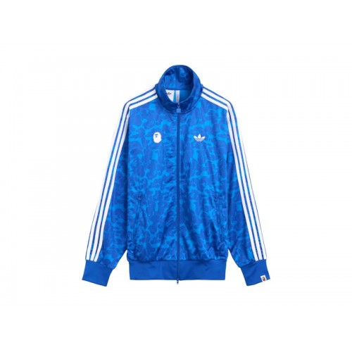 BAPE x adidas All Over Print SSTR Track Jacket Blue