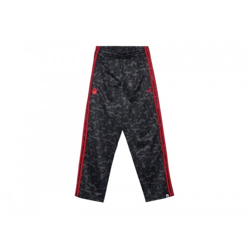 BAPE x adidas All Over Print Track Pants Black/Red