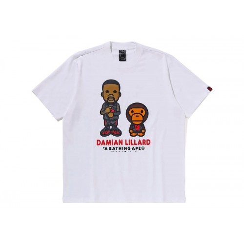 BAPE x adidas Dame Baby Milo Tee (Asia Sizing) White