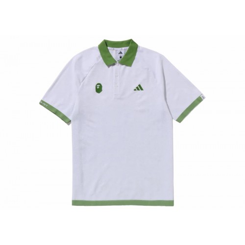 BAPE x adidas Golf Polo White