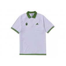 BAPE x adidas Golf Relaxed Fit Polo White