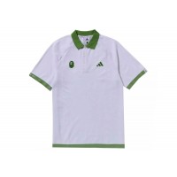 BAPE x adidas Golf Relaxed Fit Polo White