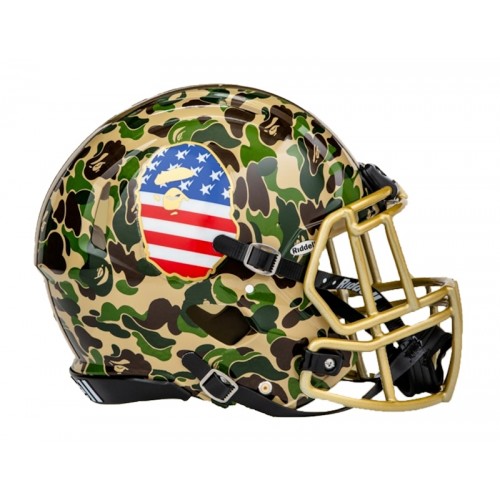 BAPE x Adidas Riddell Helmet Green