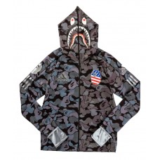 BAPE x Adidas SB Shark Hoodie Black