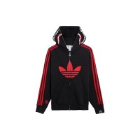 BAPE x adidas Shark Fleece Full Zip Hoodie Black