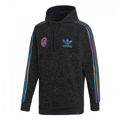 BAPE x Adidas Tech Hoodie Black