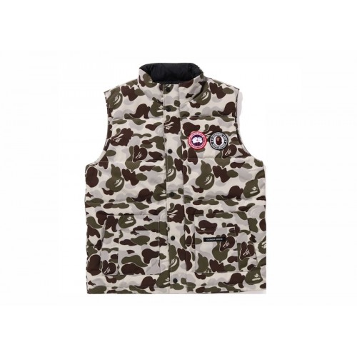 BAPE x Canada Goose Freestyle Vest Grey