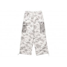BAPE x CLOT Camo Detachable Relaxed Fit Cargo Pants White