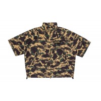 BAPE x CLOT Camo Sleeve Detachable Rain Jacket Yellow