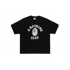 BAPE x CLOT College Relaxed Fit Tee Black
