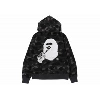 BAPE x Coca-Cola Color Camo Ape Head Pullover Hoodie Black