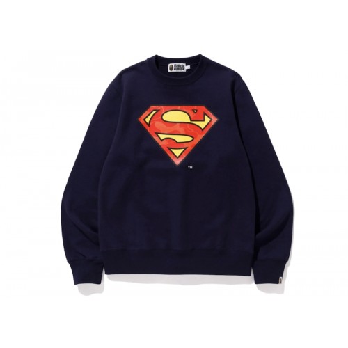 BAPE x DC Superman Crewneck Navy BAPE x DC Superman Crewneck Navy