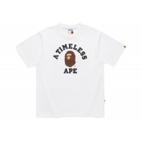 BAPE x JJJJound College Timeless Tee White