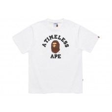 BAPE x JJJJound College Timeless Tee White