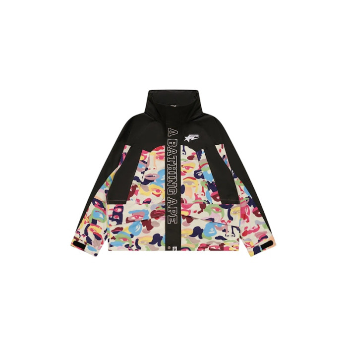 BAPE x KidSuper Camo Snowboard Jacket Multicolor