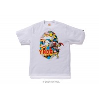 BAPE x Marvel Comics Camo Mighty Thor Tee White